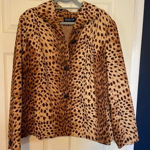 Jones New York animal print blazer